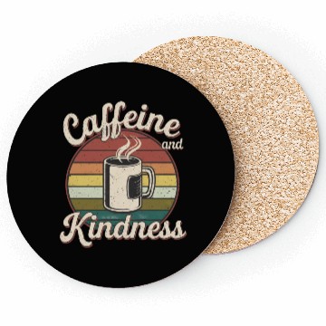 Discover Caffeine And Kindness 12 Coasters