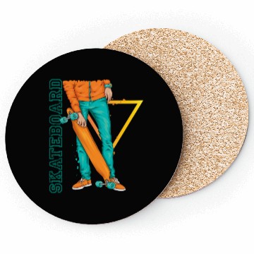 Discover Skateboarding Design for Hardcore Skaters Coasters