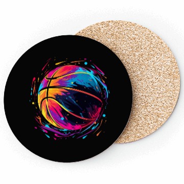 Discover Retro Basketball Synthwave Coasters