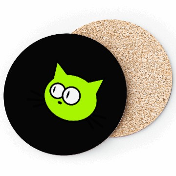 Discover Curious Cat Looks Confused Funny Cute Silly Face Coasters