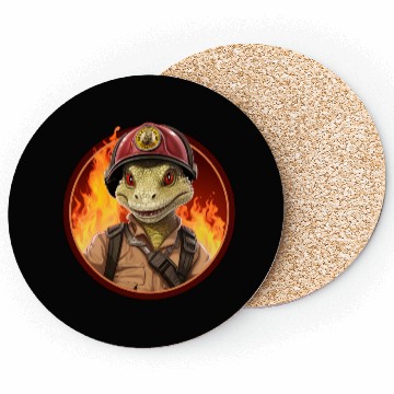Discover Lizard Firefighter Coasters