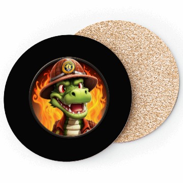 Discover Crocodile Firefighter Coasters