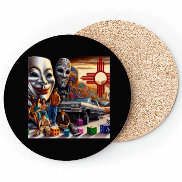 Discover New Mexico Zia Symbol Coasters