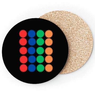 Discover Spiked Circle Pattern Design Coasters