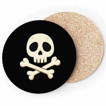 Discover Cartoon skull and crossbones Coasters