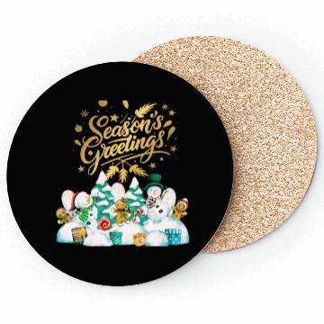 Discover Seasons greetings with friends Coasters