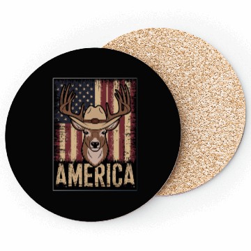 Discover Deer Hunting American. Coasters