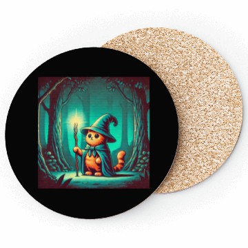 Discover Wizard Cat Coasters