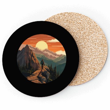 Discover Hiking Nature Vacation Coasters