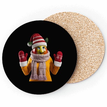 Discover Winter Fruit Character Fun Coasters