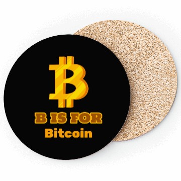 Discover B is for Bitcoin, Hodl Merch Coasters