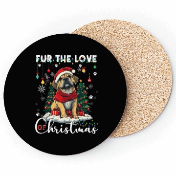 Discover Boxer Christmas Tree Lights Decorations Dog Lover Coasters