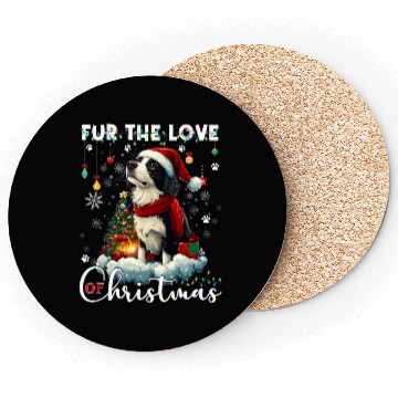 Discover Border Collie Christmas Tree Decorations Dog Lover Coasters