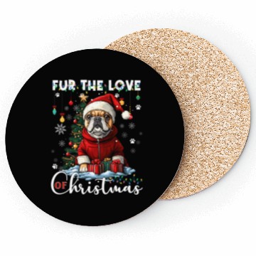 Discover French Bulldog Christmas Tree Decoration Dog Lover Coasters