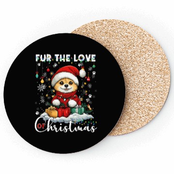 Discover Pomeranian Christmas Tree Decorations Dog Lover Coasters