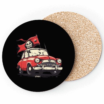 Discover Communist Soviet Pirate Retro Car Coasters