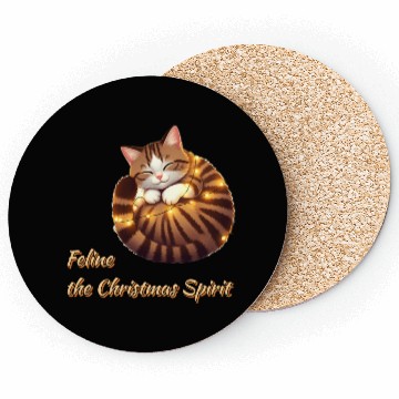 Discover Feline Christmas Spirit Coasters
