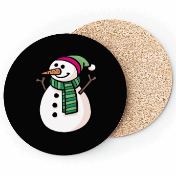 Discover Snowman Design for Winter Apparel Coasters