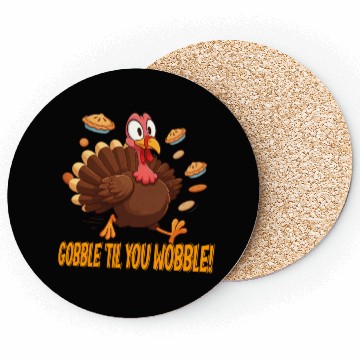 Discover Gobble 'Til You Wobble! Thanksgiving Fun Coasters