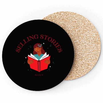 Discover Selling Stories Daily for Book Marketers Coasters