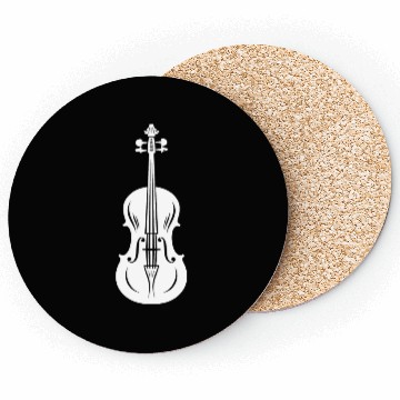 Discover Violin Drawing Coasters