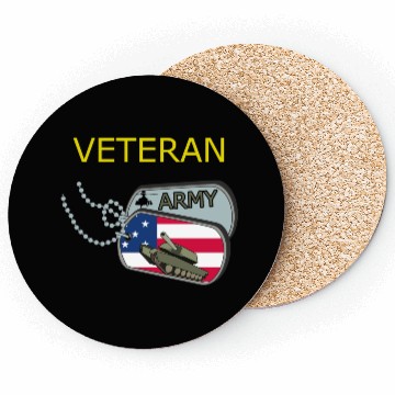 Discover Veteran US Army Coasters