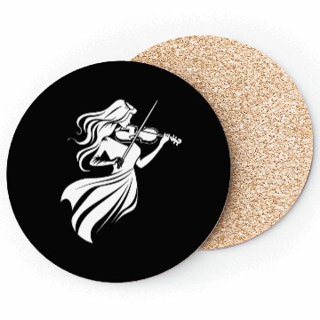 Discover Violin Girl Coasters