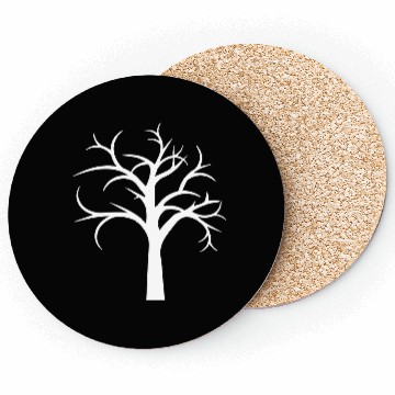 Discover Tree Bare Winter Autumn Forest Tree Silhouette Coasters