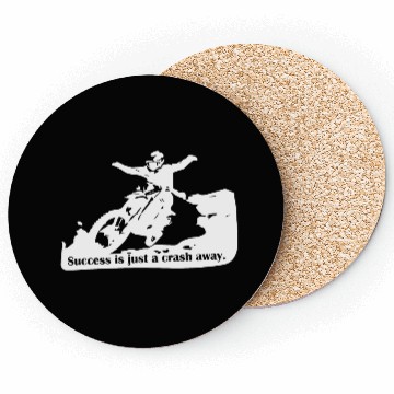 Discover Success Is a Crash Away Light Coasters