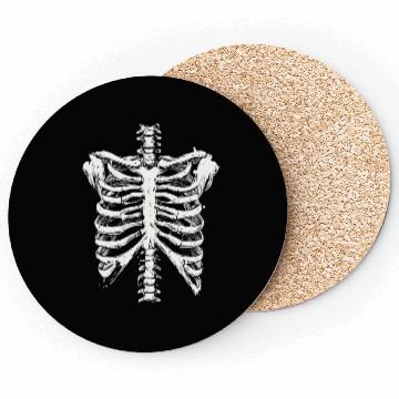 Discover skeleton rib cage spooky halloween Coasters