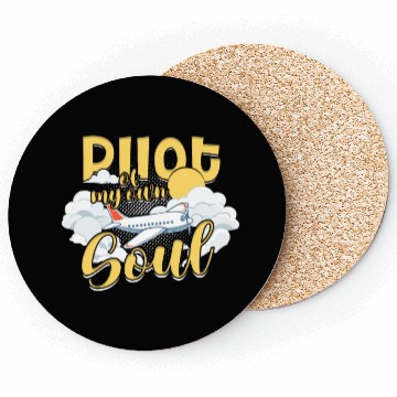 Discover First Solo Flight Pilot Coasters
