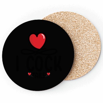 Discover Funny I Love Cocktails 5 Coasters