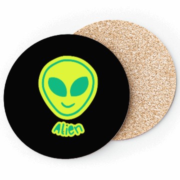 Discover green alien Coasters