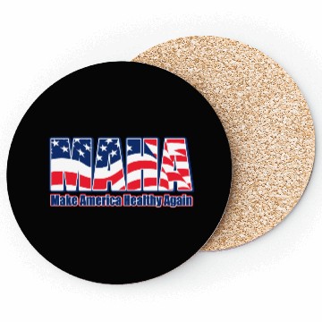 Discover Patriotic Flag Typography Design Coasters