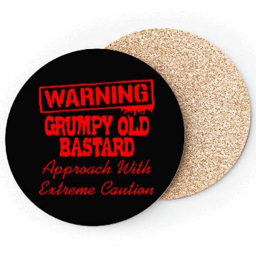 Discover Grumpy Old Bastard Approach With Caution LIKE US Coasters
