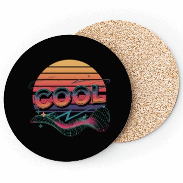 Discover 80s Neon Vibes Coasters