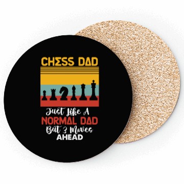 Discover Cool Chess Player Art 4 Coasters