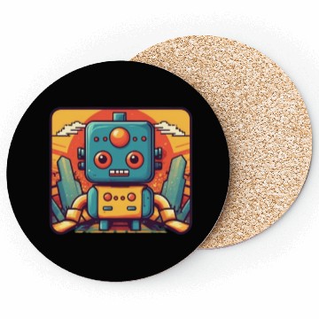 Discover Adorable Robot Buddy Coasters
