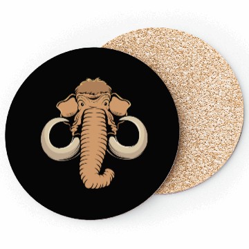 Discover Cute Woolly Mammoth Elephant In A Pocket Coasters