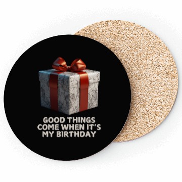 Discover Good Things Come Gift Birthday Coasters