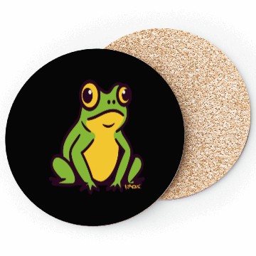 Discover A Big Little Green Frog Coasters