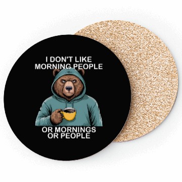 Discover Funny Bear Grizzly Coasters