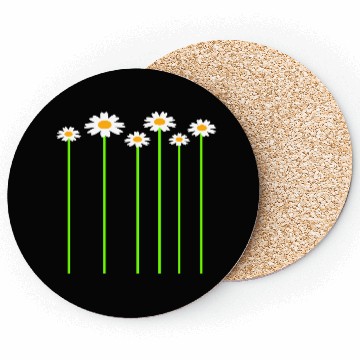 Discover Many Pretty Daisy Flowers Decorative Nature Design Coasters