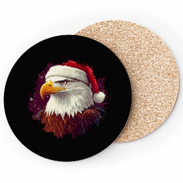 Discover Christmas eagle Coasters