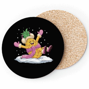 Discover Chillin' pineapple style Coasters