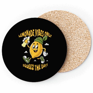 Discover Lemonade Vibes Only Coasters