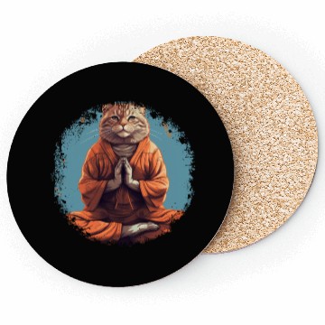Discover Yoga cats Coasters