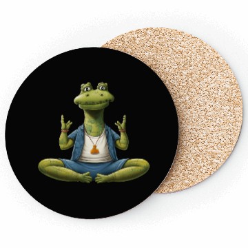 Discover Crocodile Yoga / Yogi Crocodile Coasters
