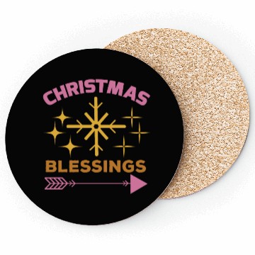 Discover Christmas Blessings Coasters
