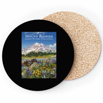 Discover Mount Rainier Paradise Meadows Coasters